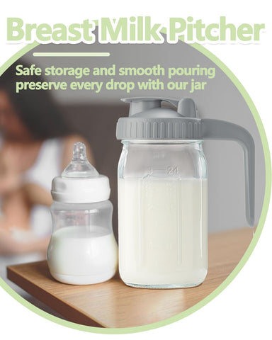 Miradexic pitcher fits daily breast milk and juice needs.