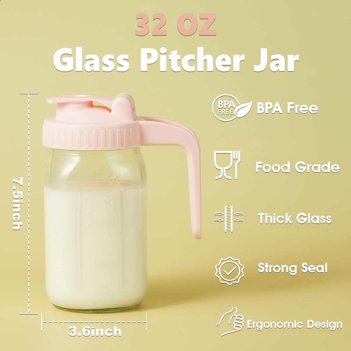 Miradexic pitcher ideal for sun tea, iced tea, and juice