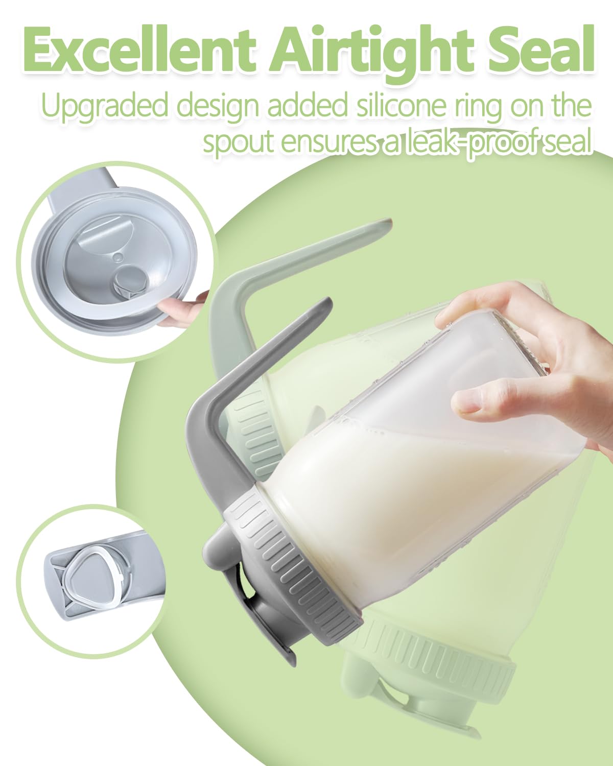 Miradexic wide-mouth pitcher makes adding ice easy.