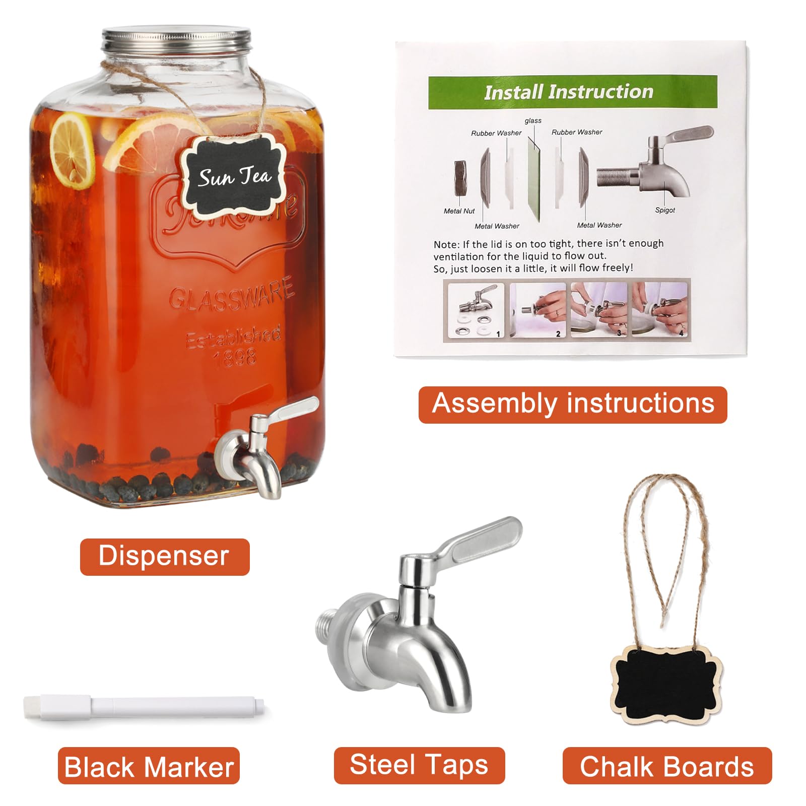Dispenser lid on MiraEase glass unit preserving drink freshness