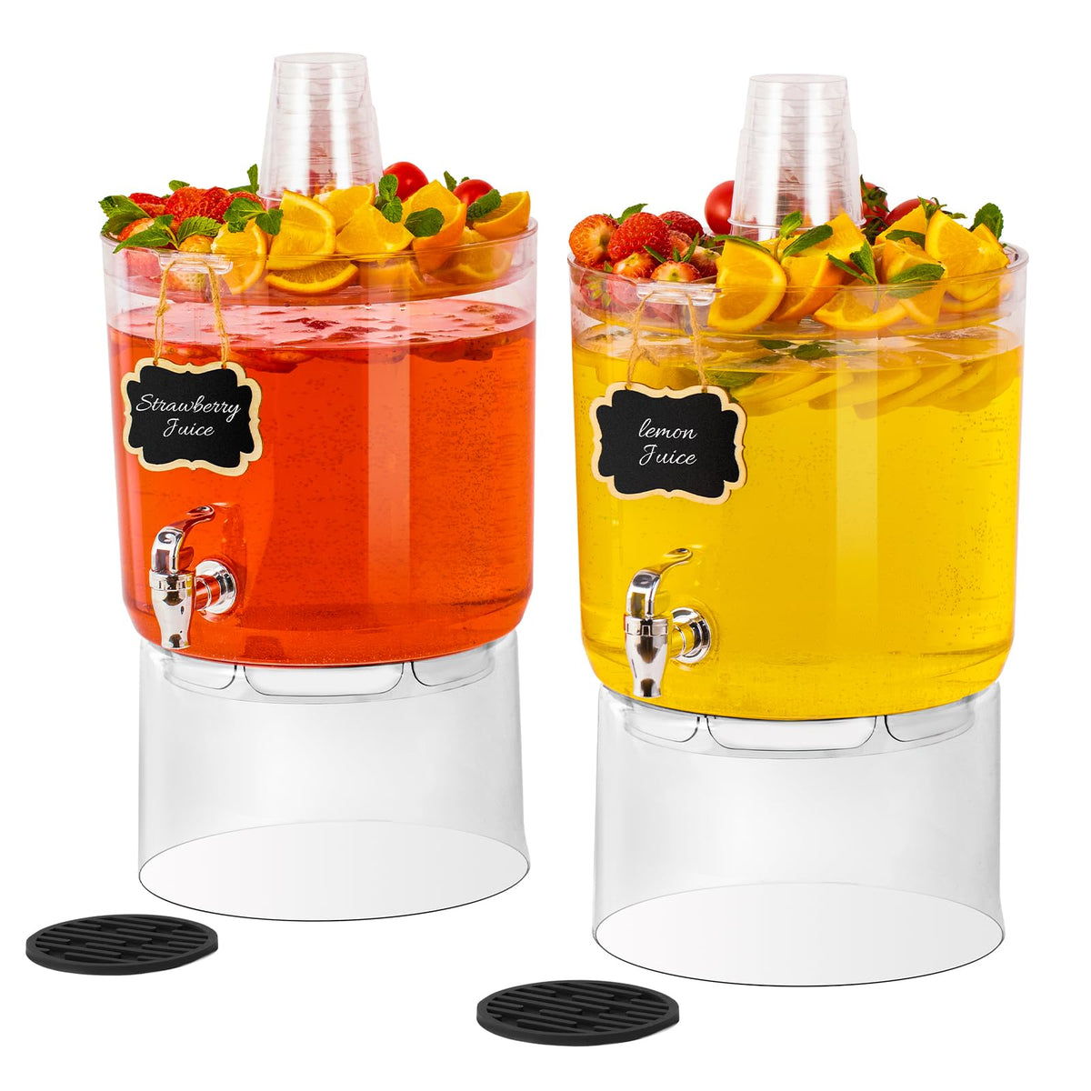 MiraFure 2-gallon dispenser on a stand, ideal for organized party beverage stations.