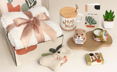 Mirasphere hug-in-a-mug ceramic cup provides comforting beverages during recovery.
