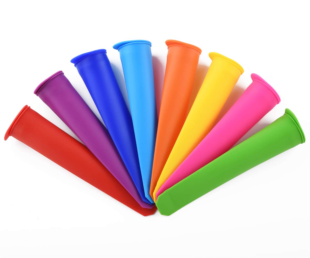 Mirenlife eight-color display shows vibrant lids and pops ready to freeze