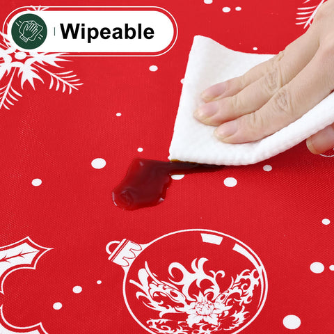 misaya Christmas party Bells tablecloth adds festive charm to holidays.