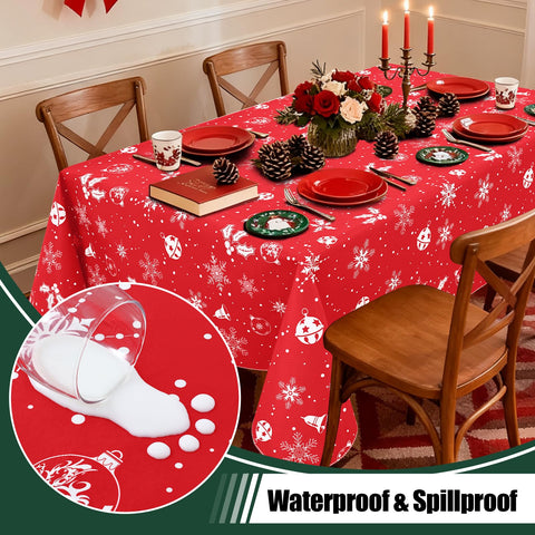 misaya durable vinyl tablecloth withstands daily use while preserving your table look.
