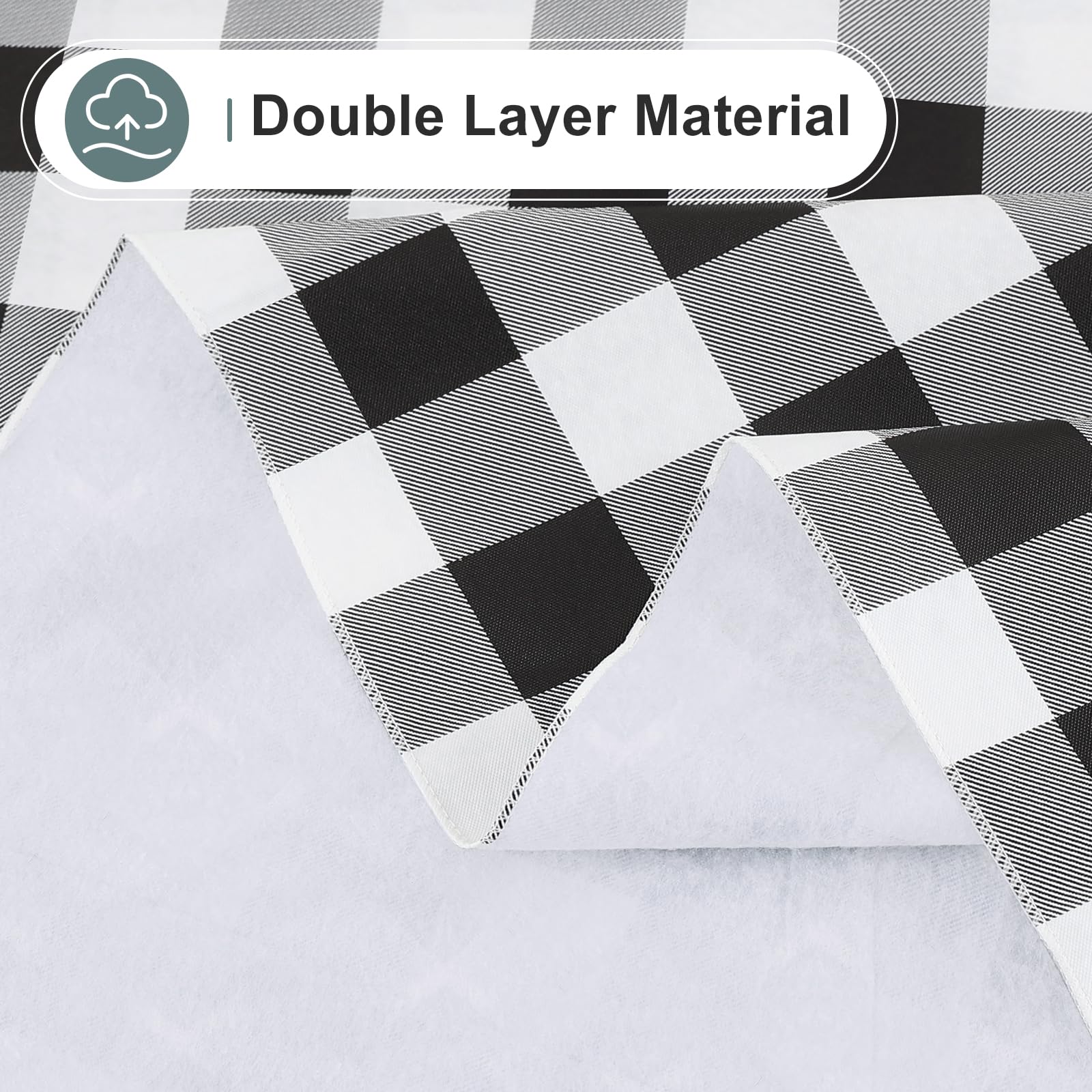 Misaya easy-clean tablecloth can be wiped down quickly after meals
