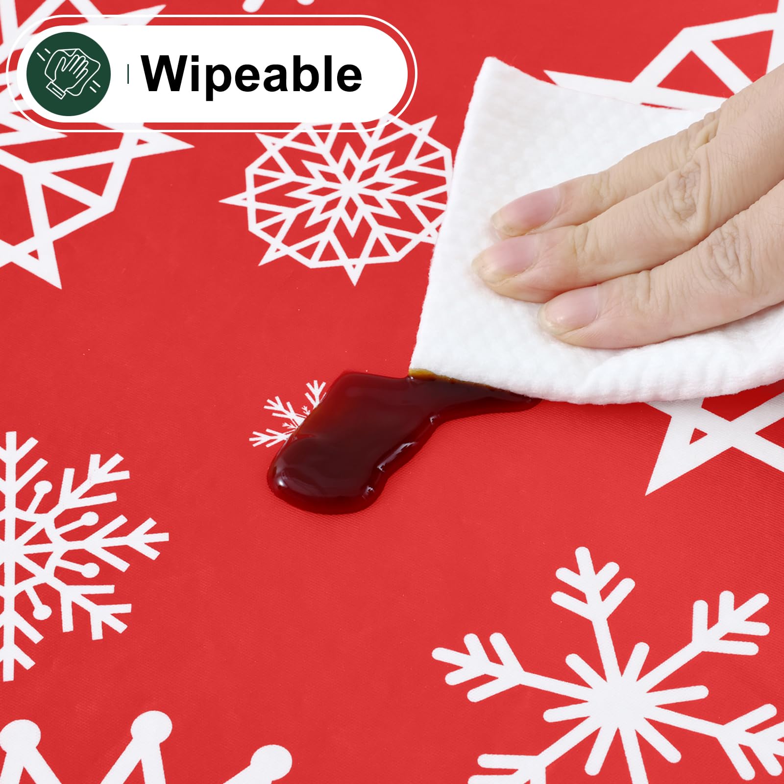 Misaya indoor-outdoor tablecloth suits dining at home or outdoors