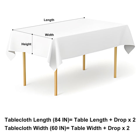 misaya 60x84 inch tablecloth fits standard tables for everyday meals
