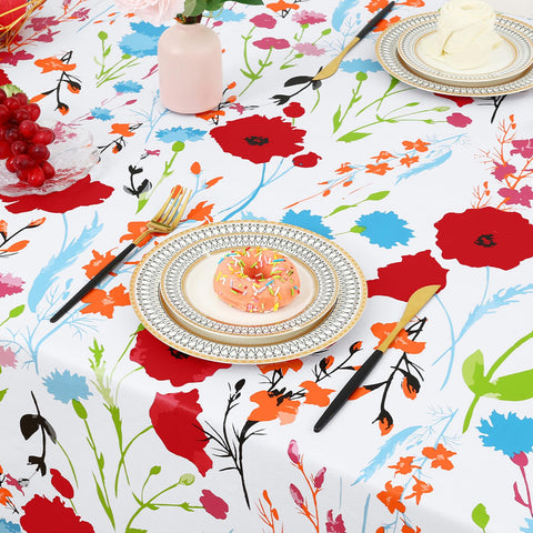 misaya Flowers pattern brightens any dining space during casual occasions
