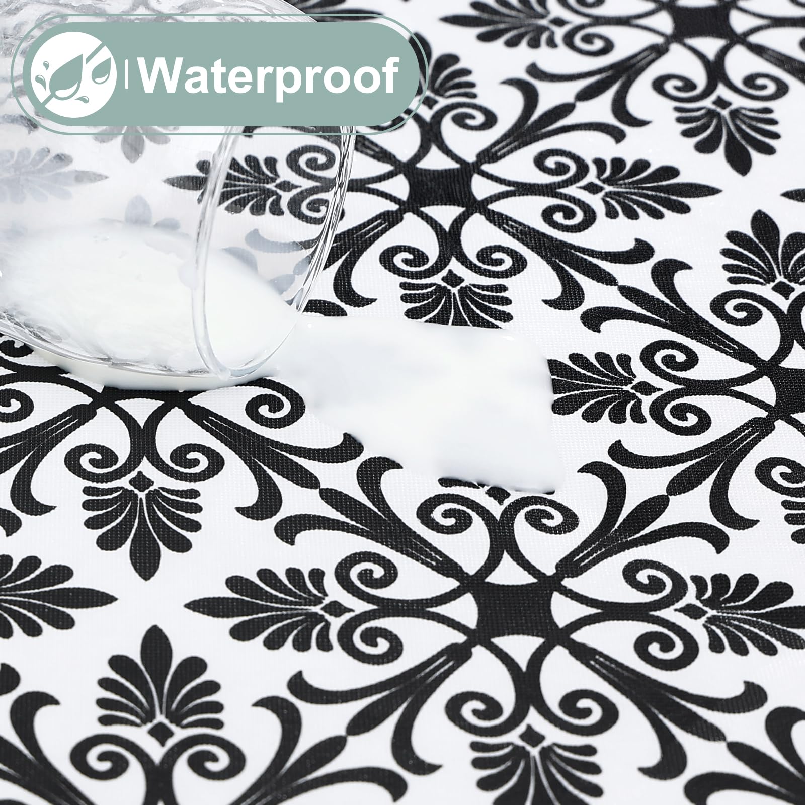 misaya square tablecloth soft flannel backing prevents table scratches