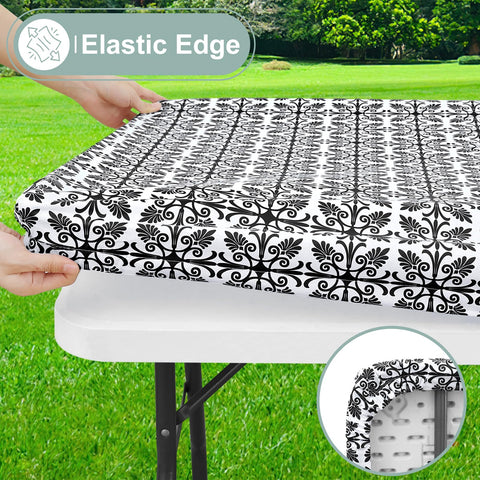 misaya square tablecloth waterproof vinyl coating protects surfaces from spills