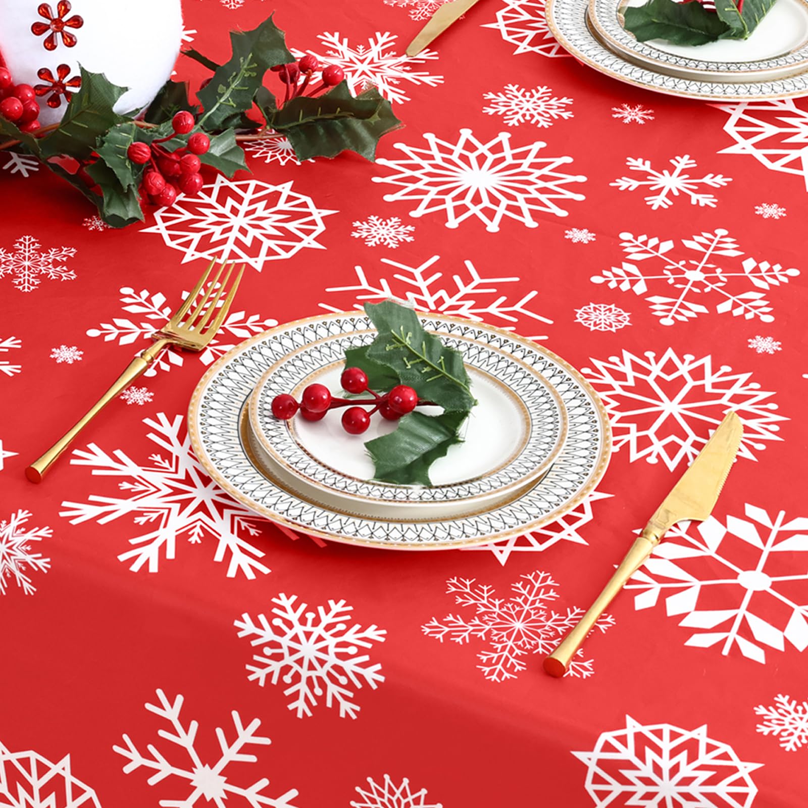 Misaya protective tablecloth guards tabletops from heat and scratches