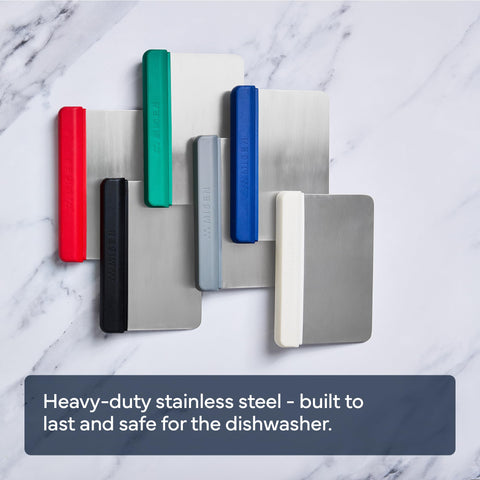 Misen bench scraper riveted handle ensures a secure grip