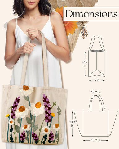 Miss Adola tote full capacity supports groceries and books on busy days.