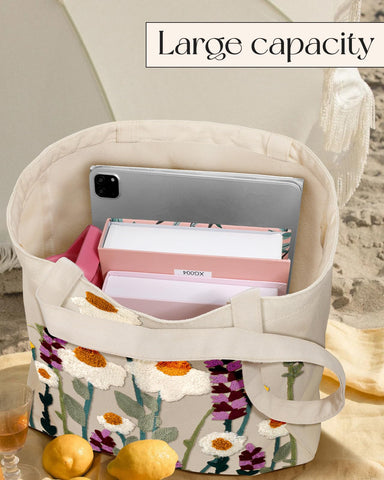 Miss Adola tote shoulder strap ensures comfortable carrying during errands.