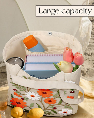 Miss Adola tote bag spacious 13.7x13.7 inches suitable for groceries and daily items.