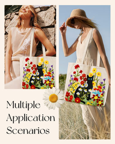 Miss Adola floral patterns elevate the tote's unique aesthetic.