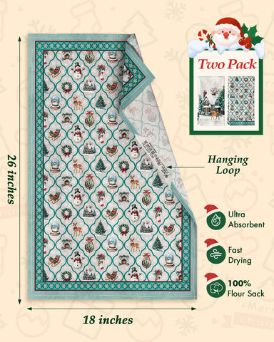 Miss Adola flour sack towels providing high absorbency and quick drying for busy kitchens