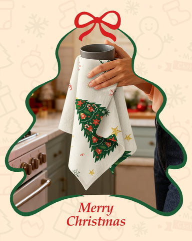 Miss Adola flour sack towel delivers low-lint wiping for clean, residue-free dishes.