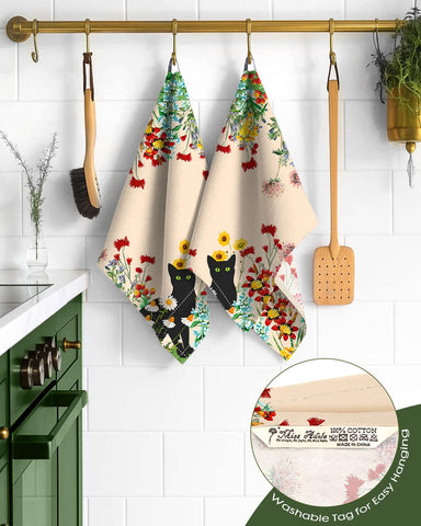 Miss Adola absorbent cotton flour sack towel designed for fast drying surfaces.