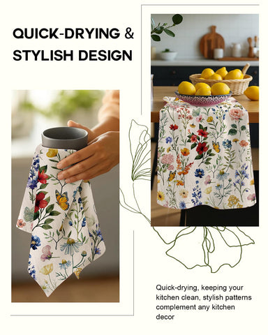 Miss Adola flour sack towel for dish cleaning and glassware polishing