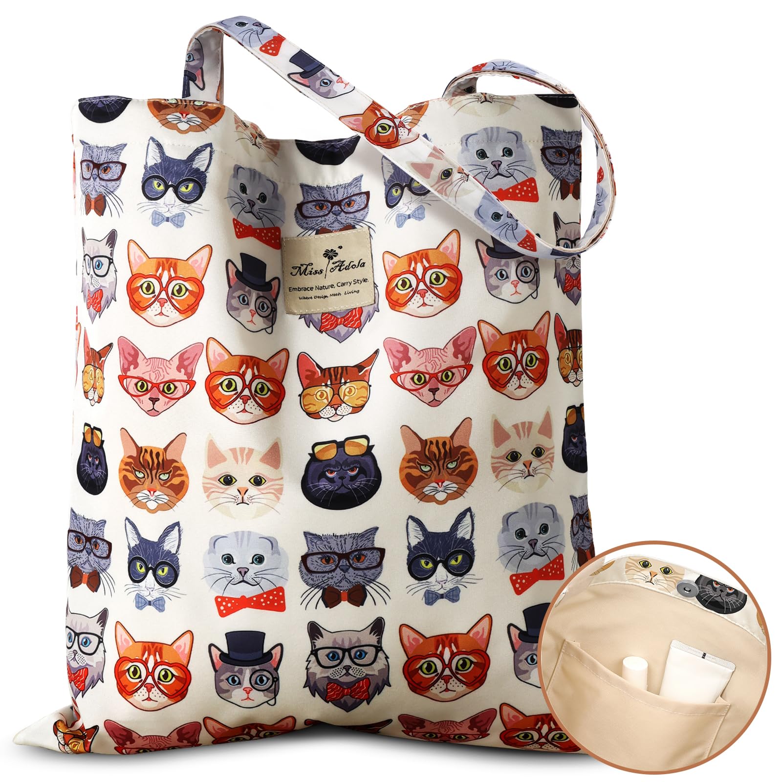 Miss Adola tote bag ready for holidays and travel with versatile design.