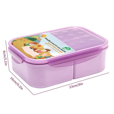 MISS BIG Bento Box BPA-free and dye-free, crafted from natural wheat fiber