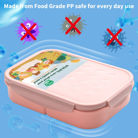 MISS BIG bento box is BPA-free and dye-free for safe everyday use.