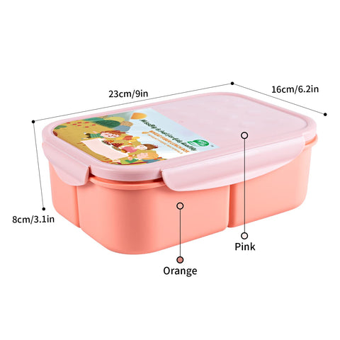 MISS BIG Bento Box's portable design fits bags and on-the-go lunches