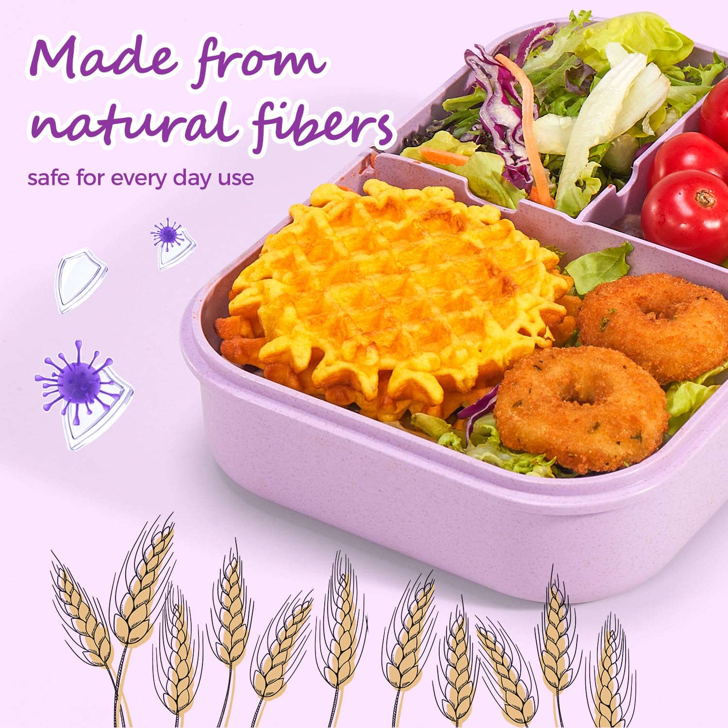 MISS BIG lunch box dishwasher-safe for easy cleanup