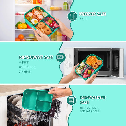 MISS BIG Bento Box Kids BPA-free and dye-free for safe daily use.
