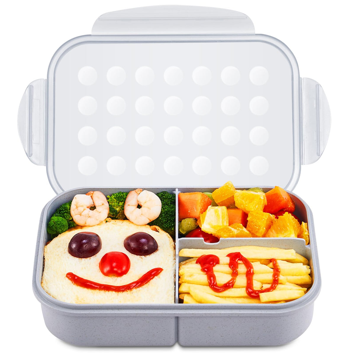 MISS BIG Bento Box for Kids leakproof seal keeps meals neat and mess-free.