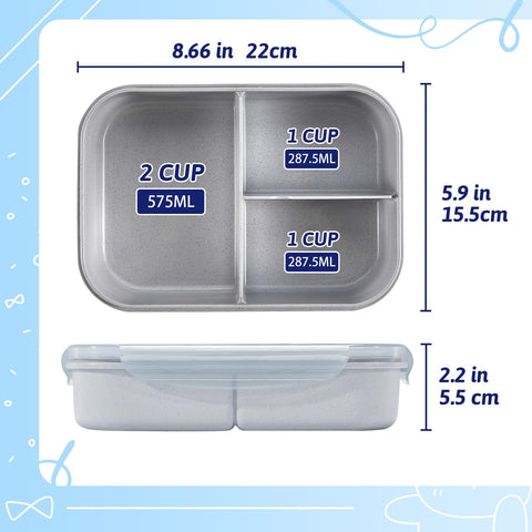 MISS BIG Bento Box for Kids two sizes fit kids and adults for versatile meals.