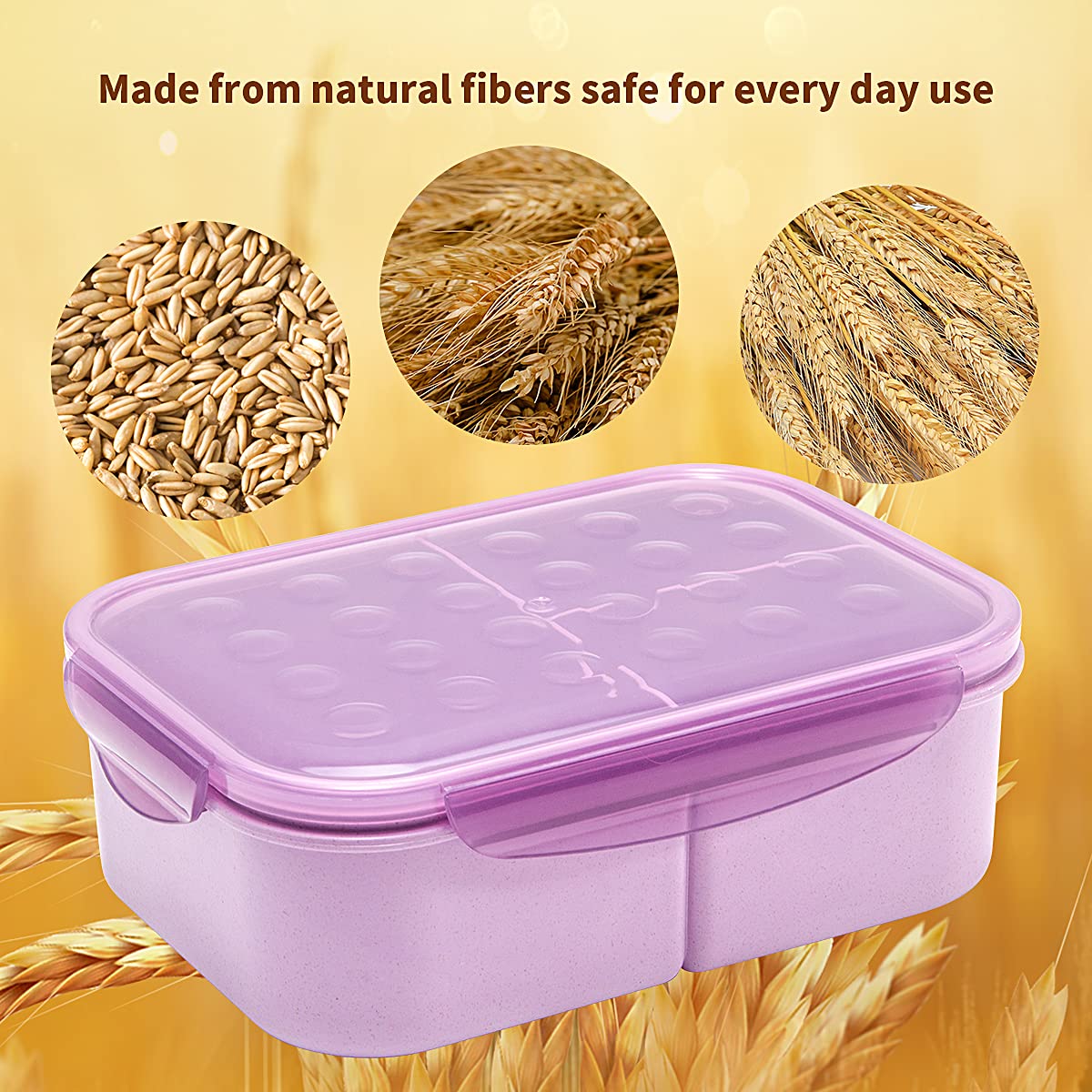 MISS BIG Bento Box microwave-safe and dishwasher-safe for quick cleanup