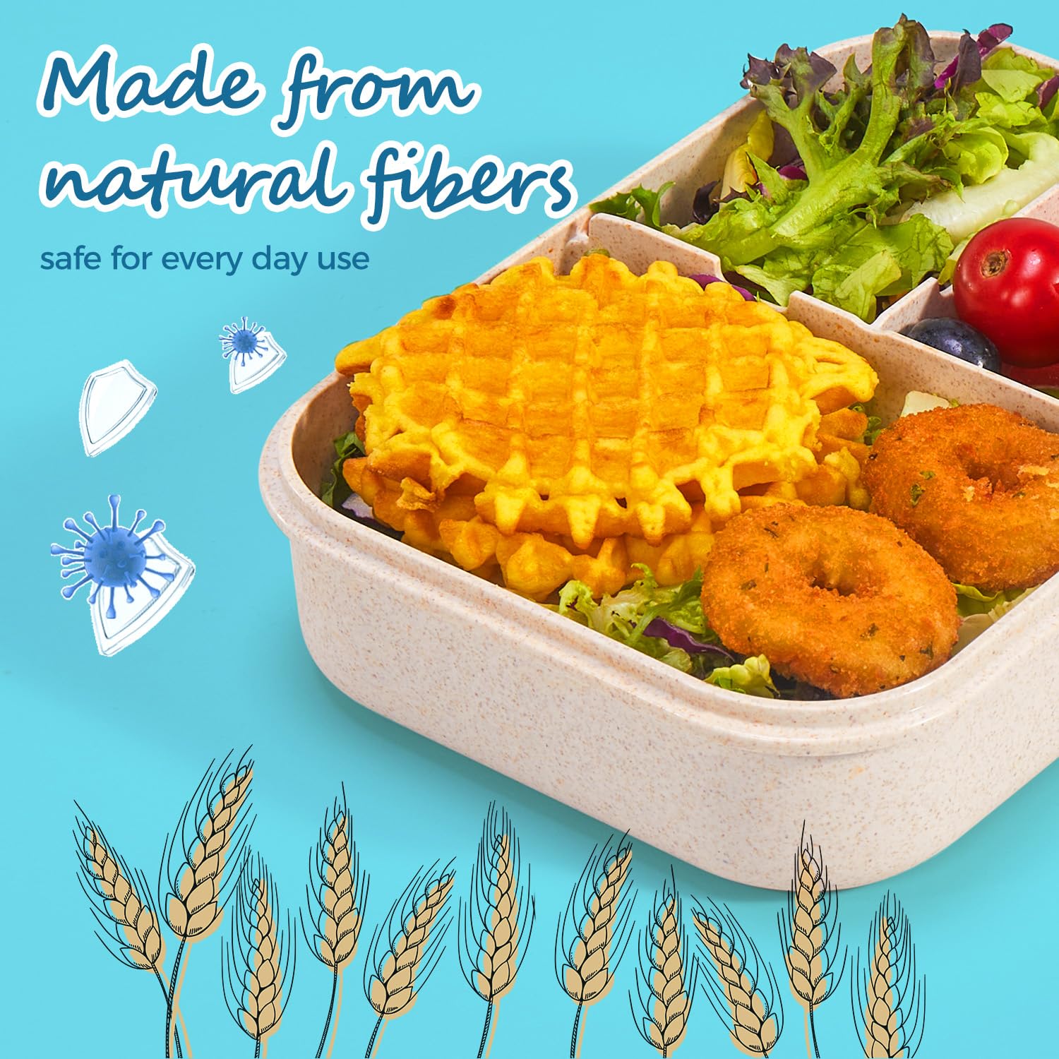 MISS BIG lunch box is dishwasher-safe for easy cleanup after meals.