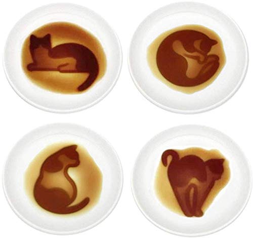 MISS TUTU cat relief dish set complements appetizers with elegance.