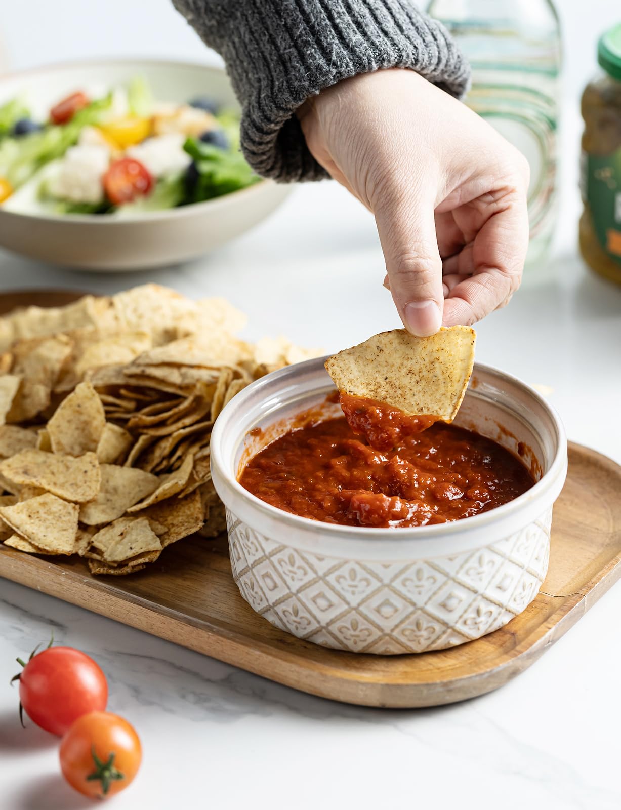 MISSYSSIM dipping sauce ramekin in beige, ideal for condiments and sauces.
