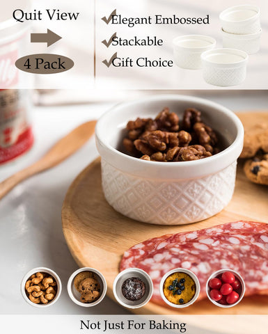 MISSYSSIM white porcelain ramekins complement any tabletop.