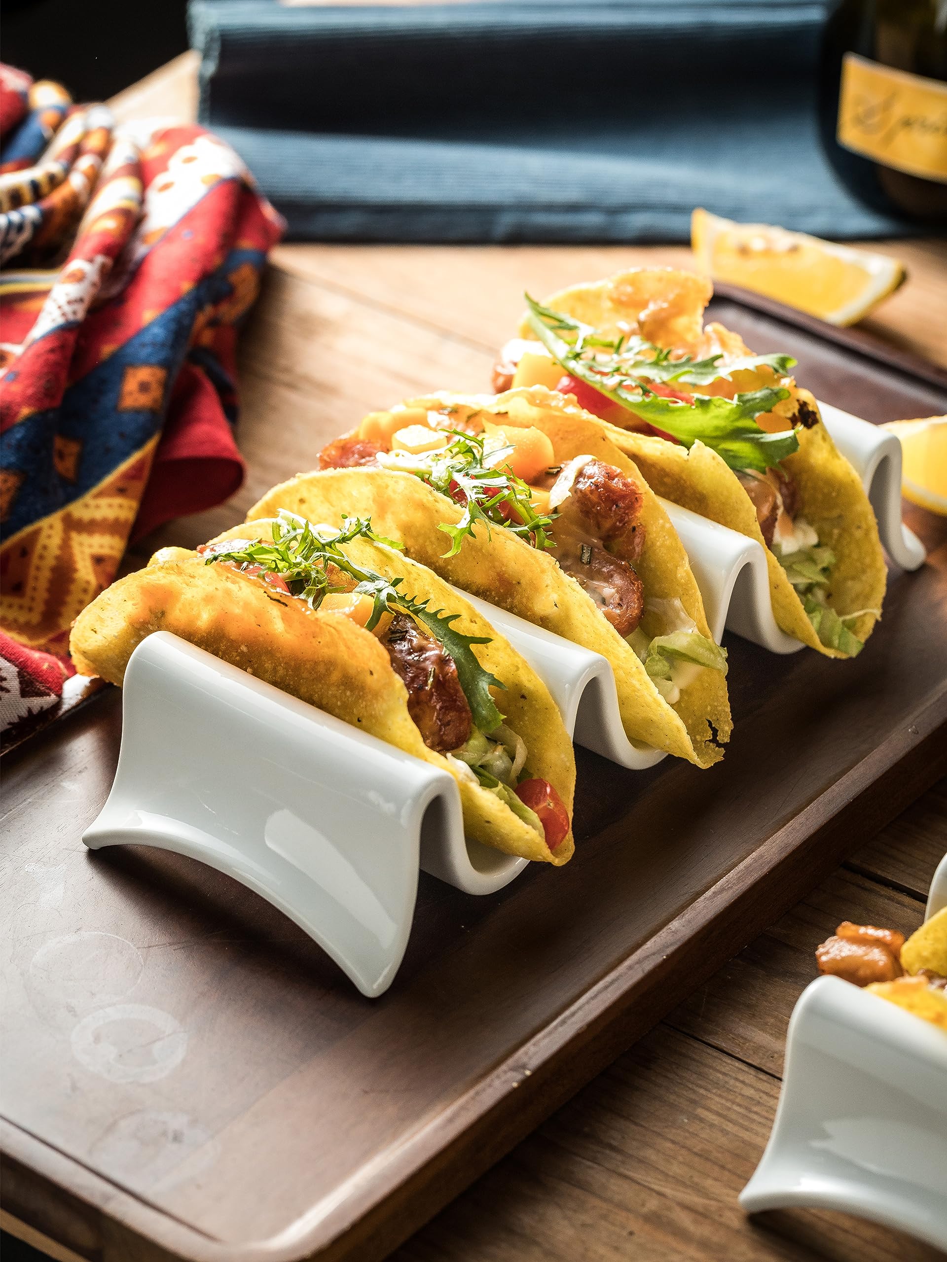 MISSYSSIM gift-ready taco holders set is perfect for entertaining.