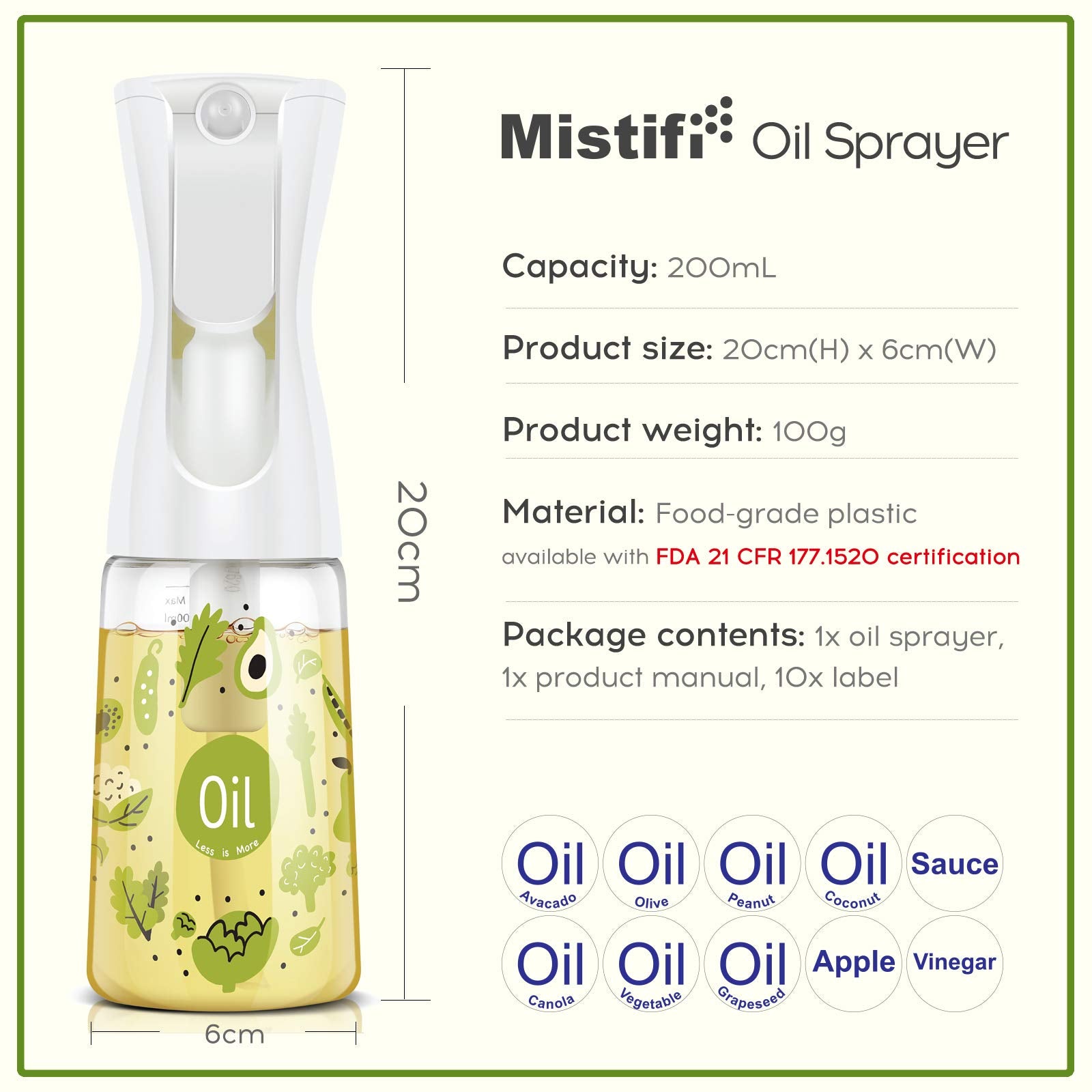 Food-grade bottle with BPA-free materials and FDA-certified components.