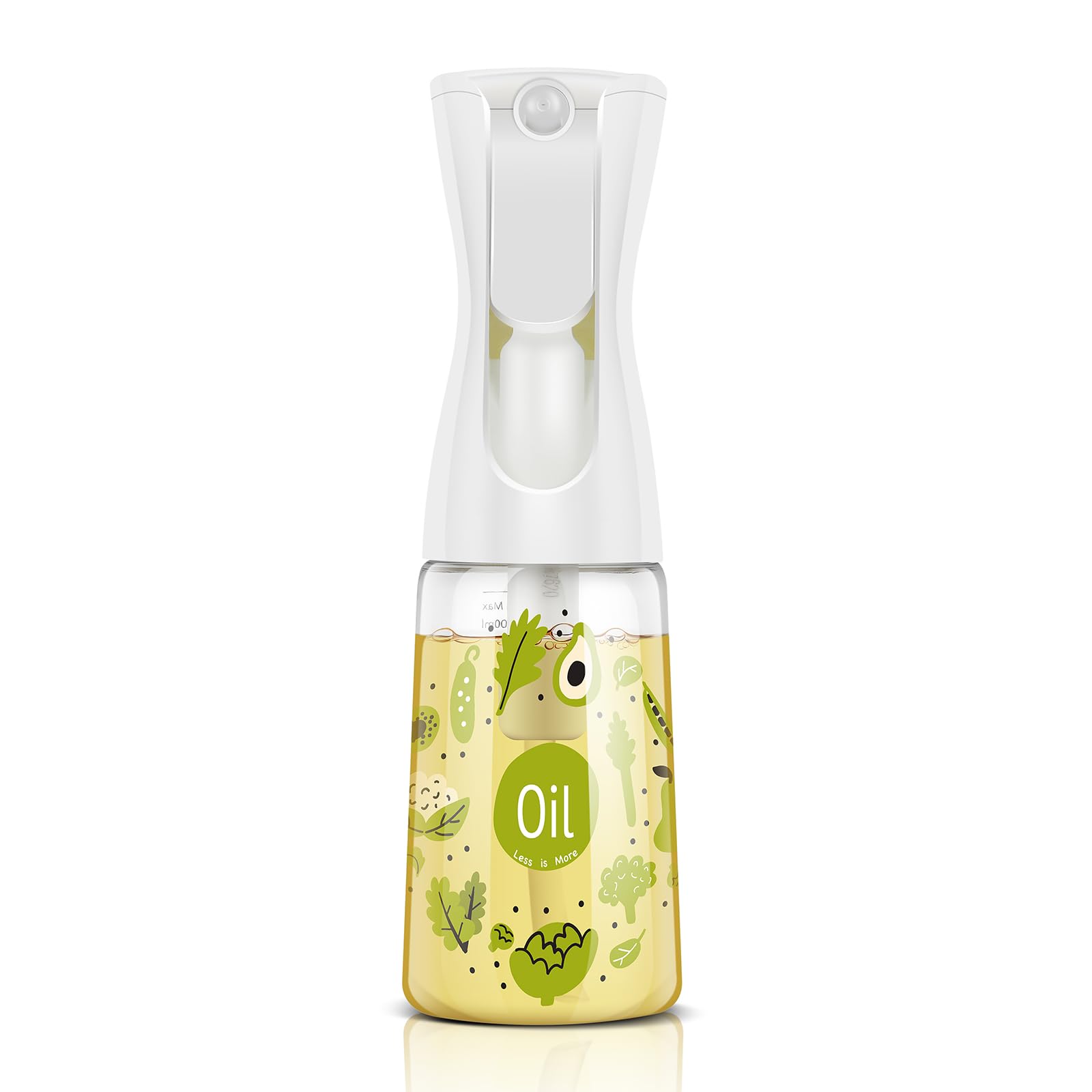 Mistifi Oliver Oil Sprayer 6oz bottle on counter for controlled oil mist.