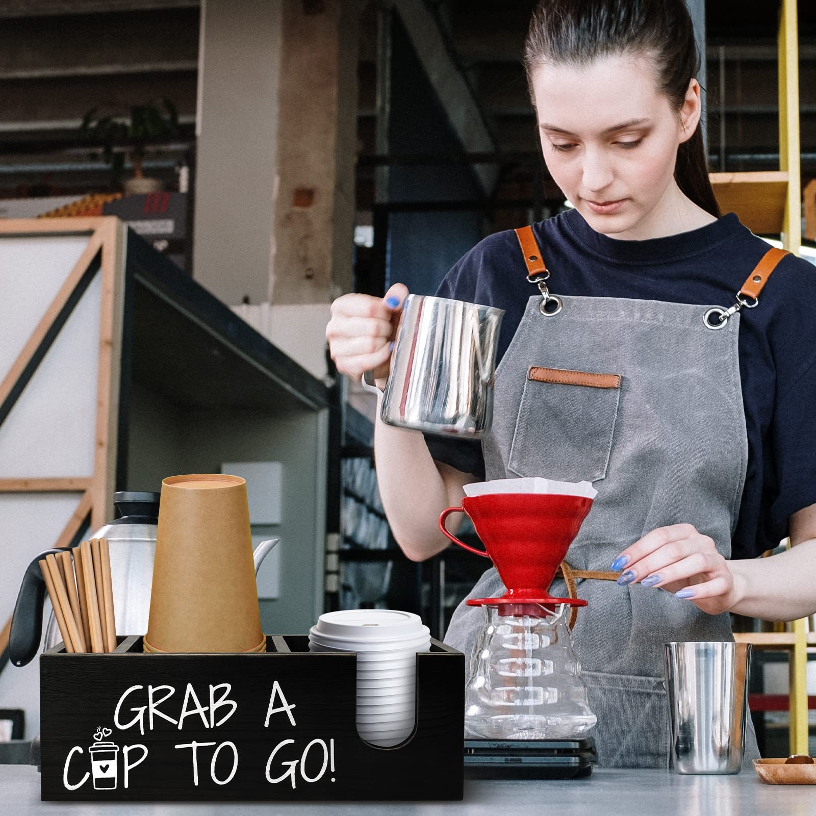 Mistod gift-ready coffee organizer ideal for housewarming or holidays.
