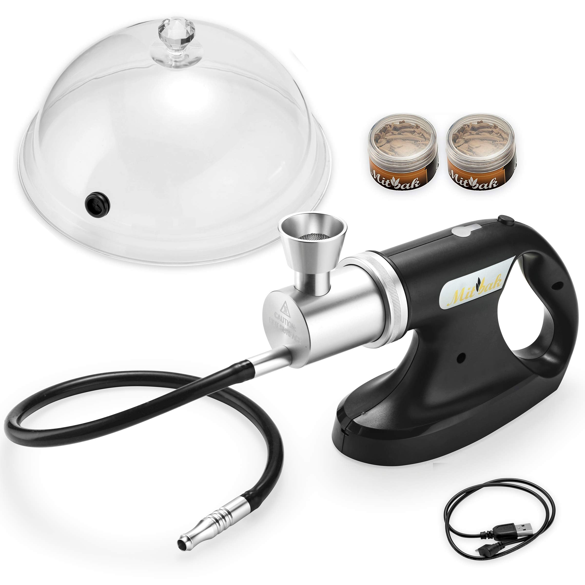 MITBAK cocktail smoker dome lid enhances drinks with a crisp smoky aroma