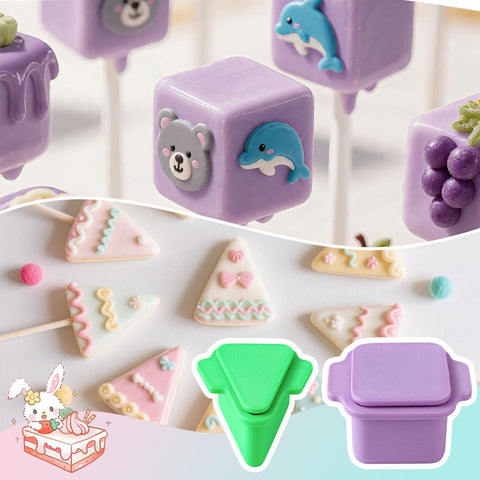 MITCHENIFY 3D-printed cake pop molds in BPA-free PLA for durable pops