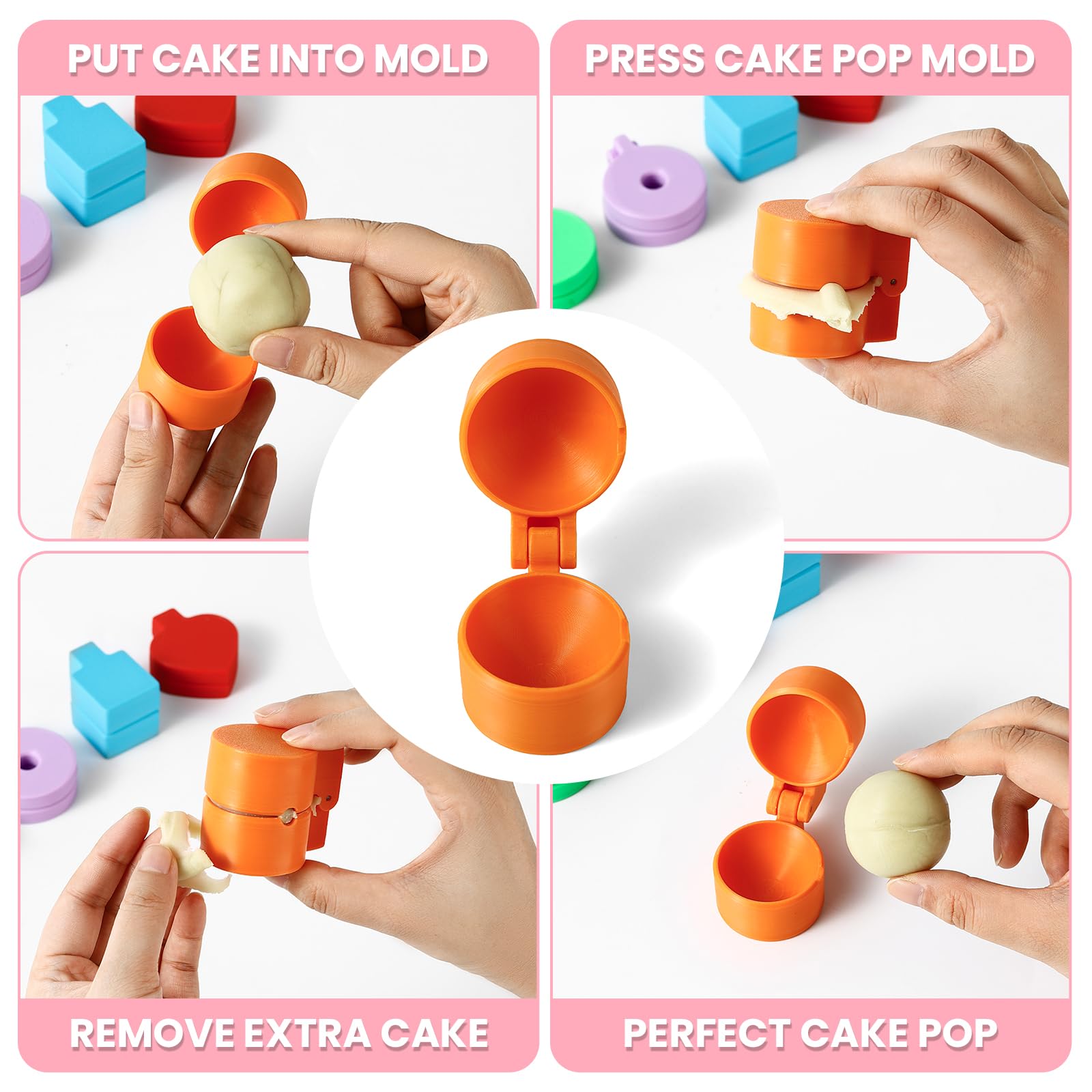 MITCHENIFY cake pop molds suit home baking and party desserts.