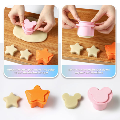 MITCHENIFY Star cake pop cutter yields crisp star shapes.
