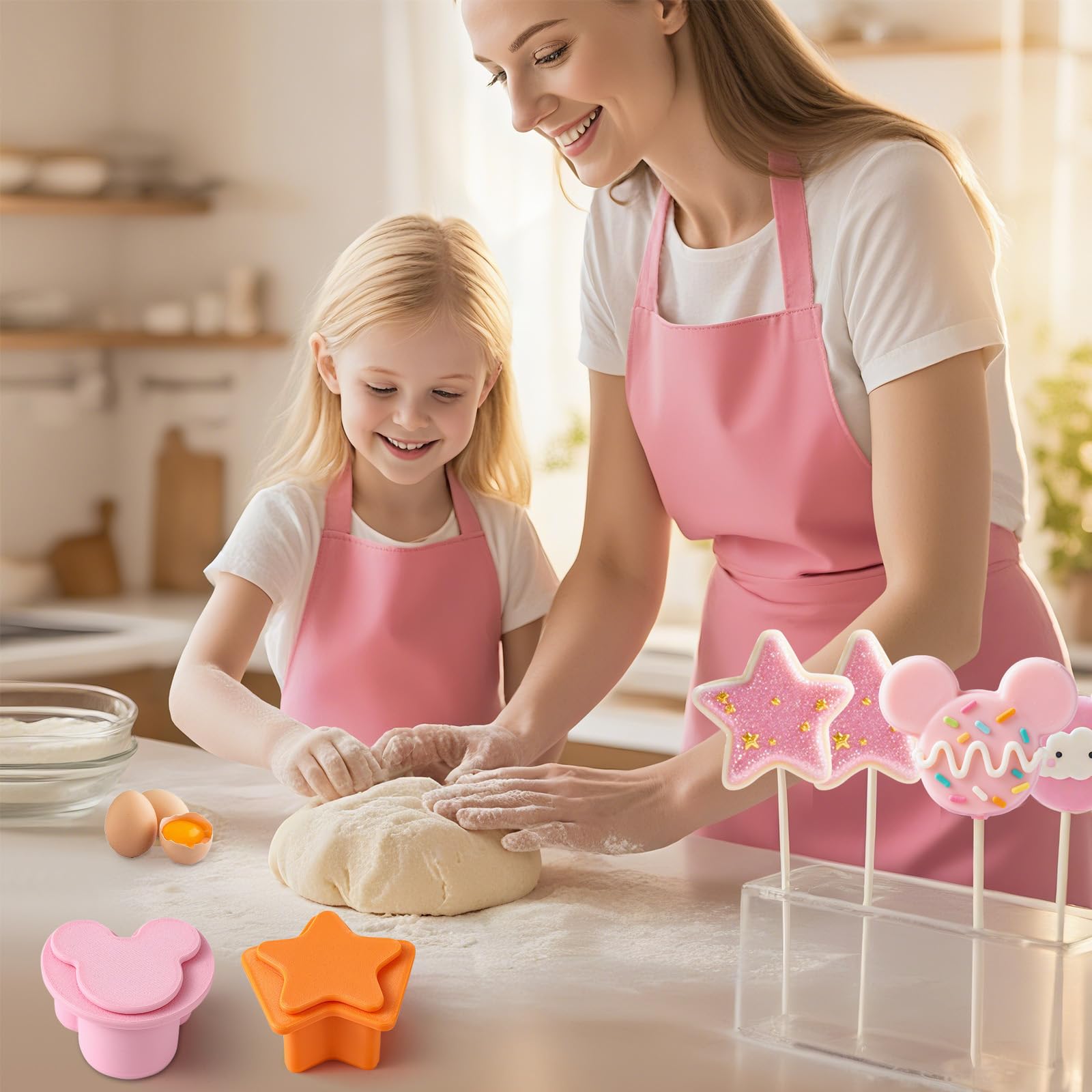 MITCHENIFY Versatile molds for cookies and cake pops.