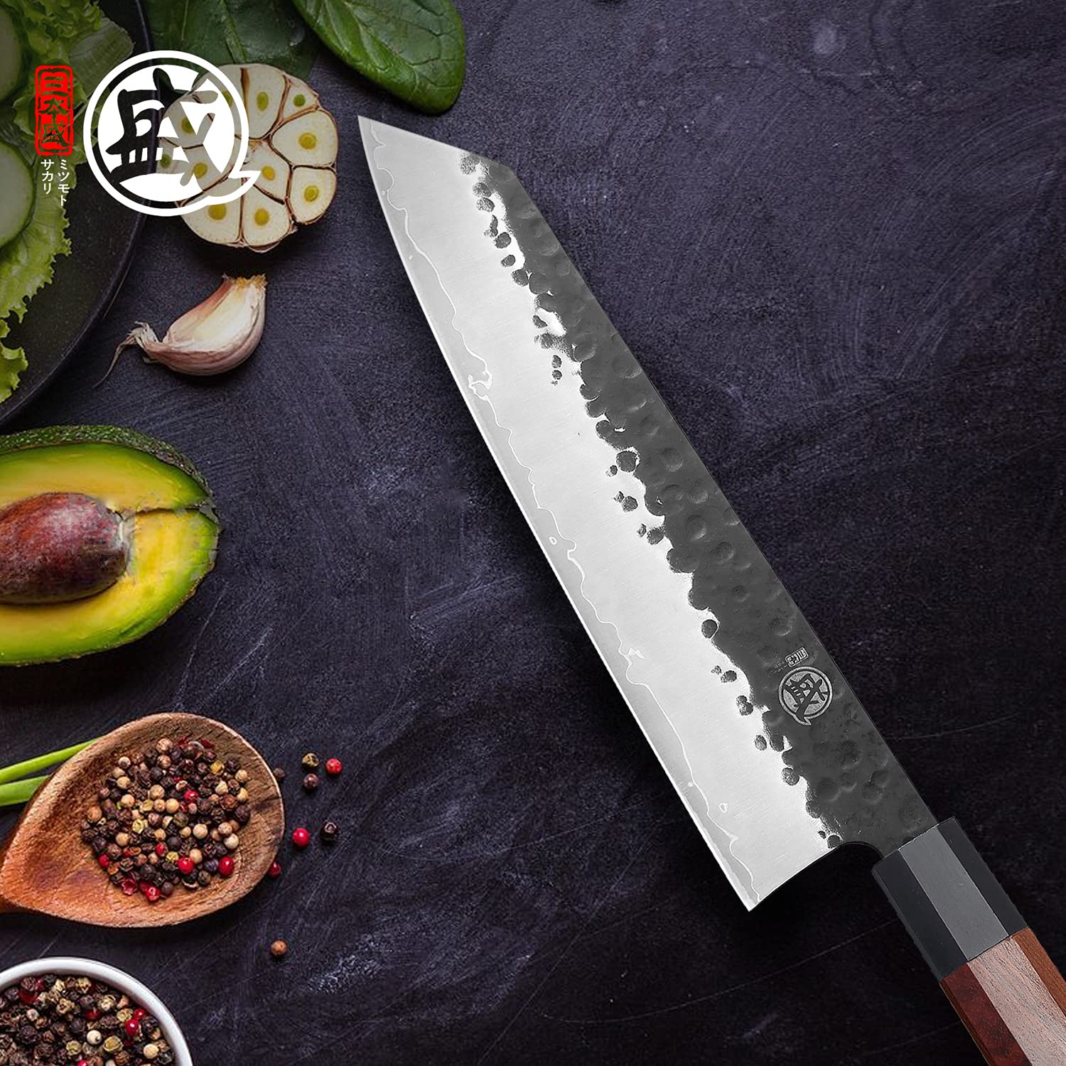 MITSUMOTO SAKARI Kiritsuke knife precision sharpening preserves a razor edge over time.