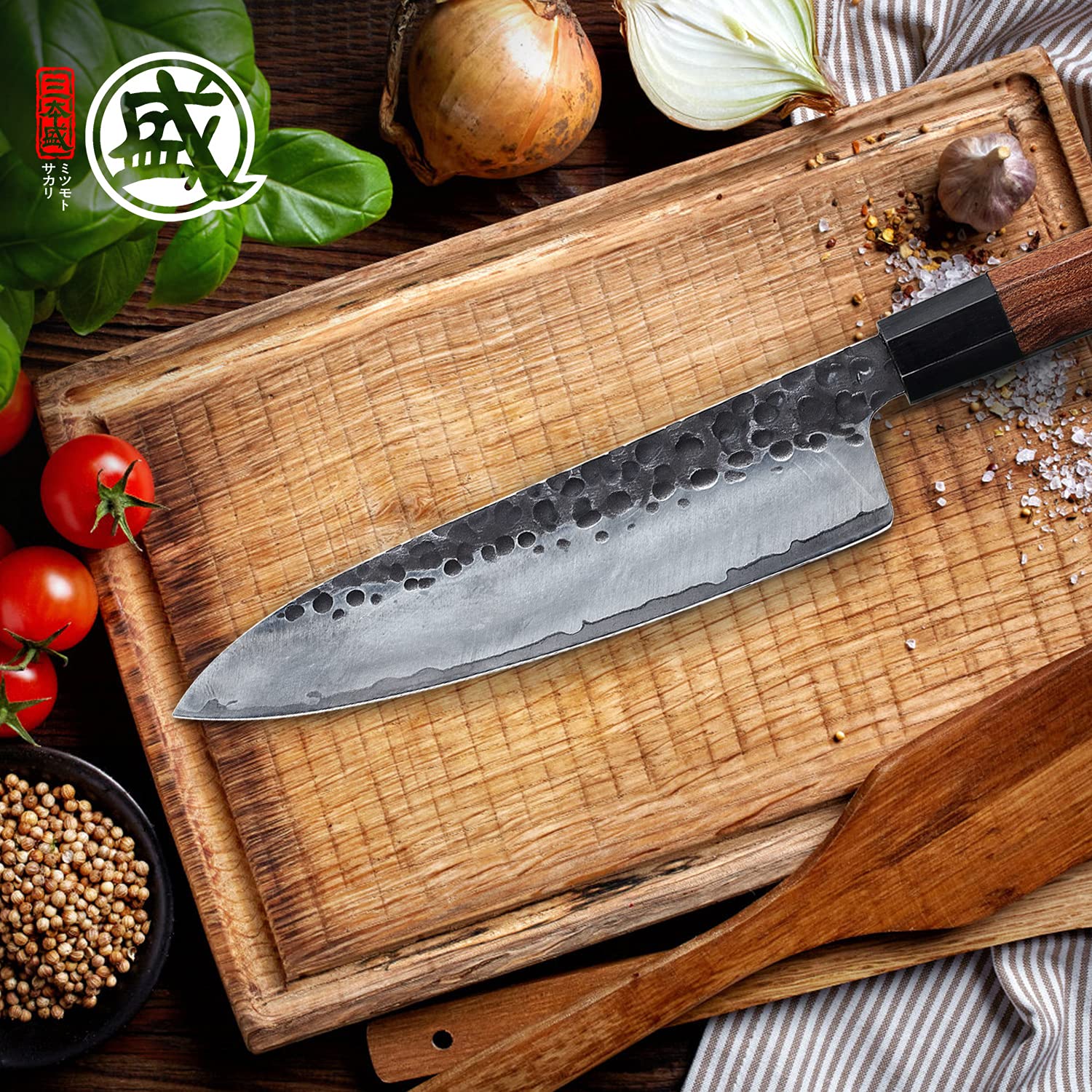 MITSUMOTO SAKARI kitchen and professional chef scenarios illustrate versatile, precise cutting