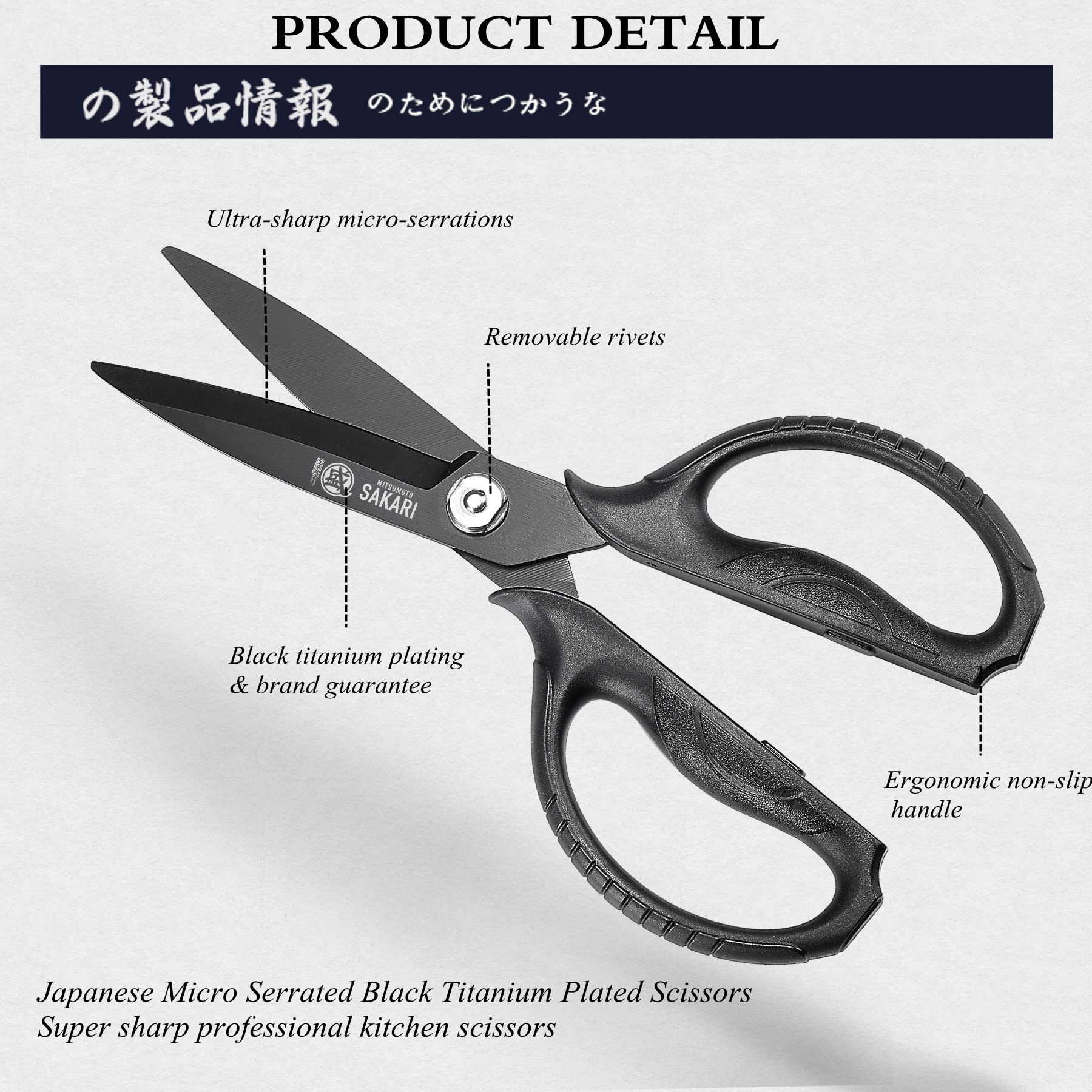 MITSUMOTO SAKARI ergonomic handle for comfortable, secure control